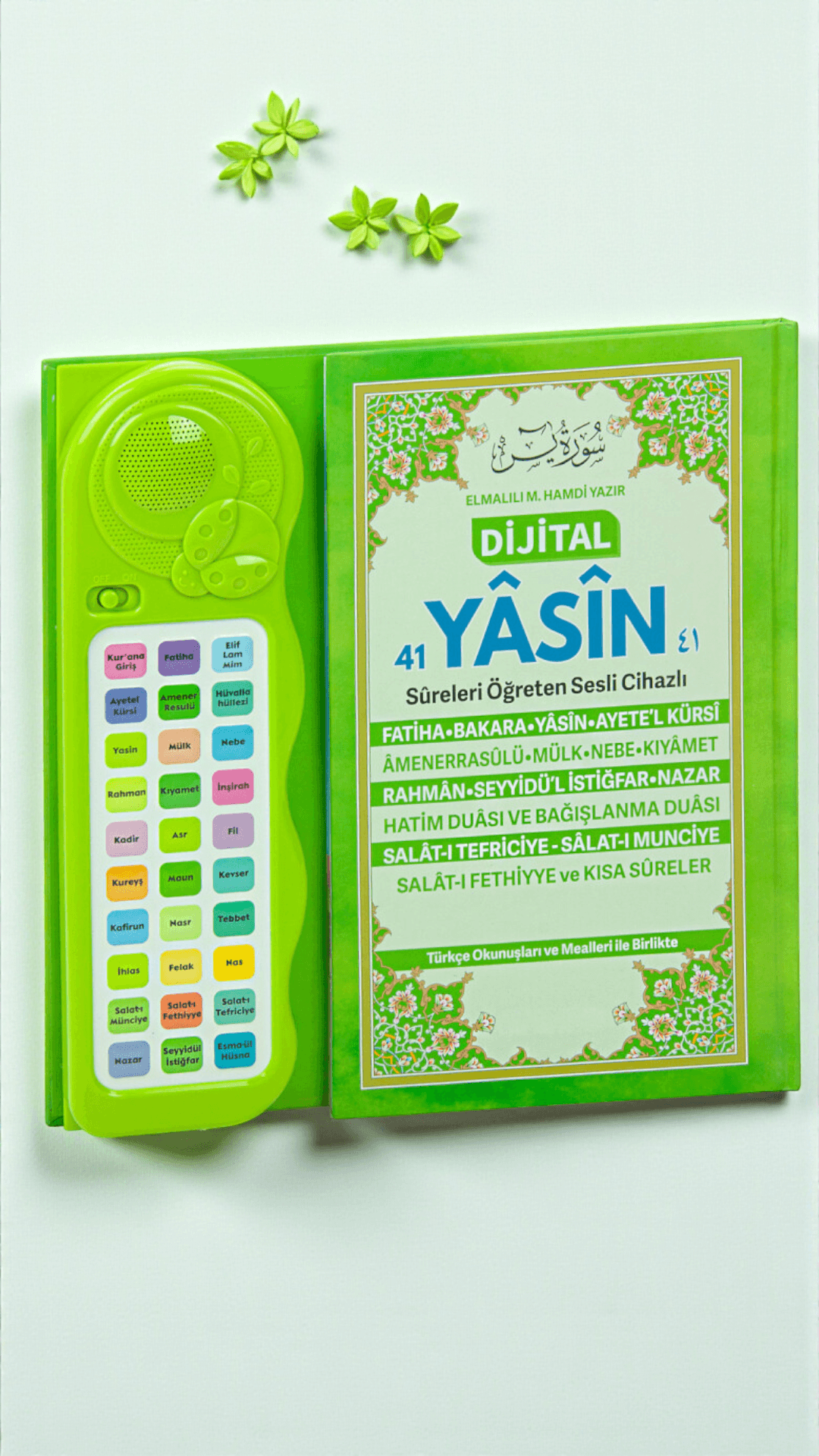 Yasin Şerif Sureleri Öğreten Sesli ve Dijital Kitap - Yeşil